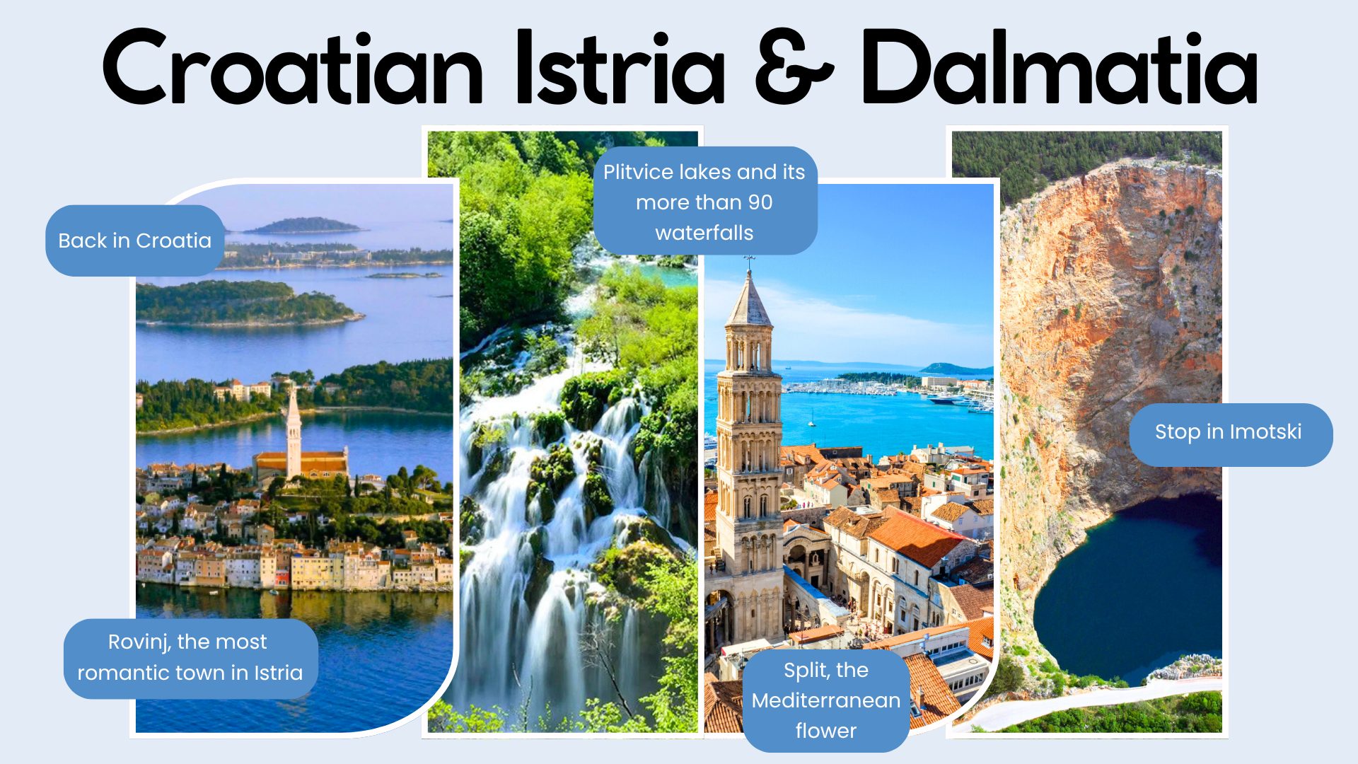 4 countries Istria and Dalmatia