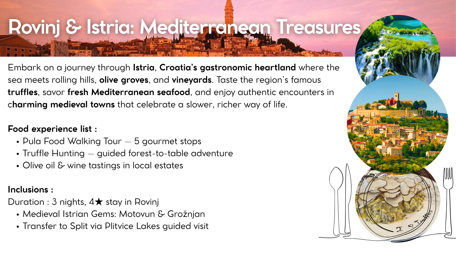 Croatian cuisine Rovinj