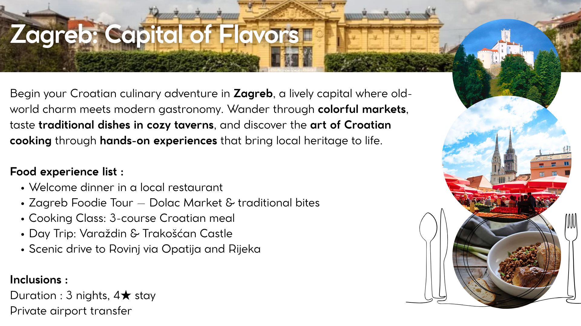 Croatian cuisine Zagreb