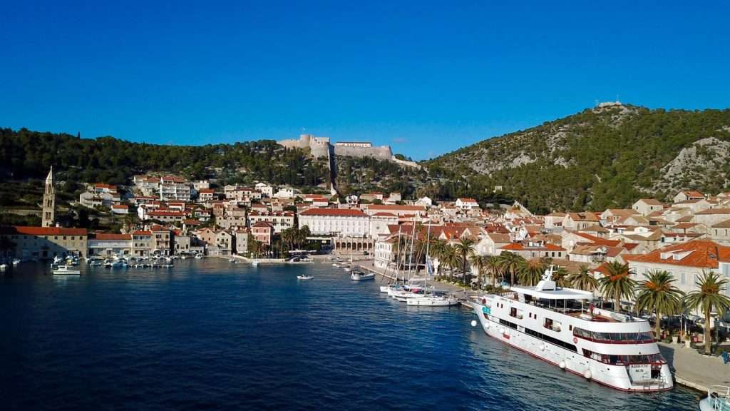 Deluxe Superior cruise ship in Hvar