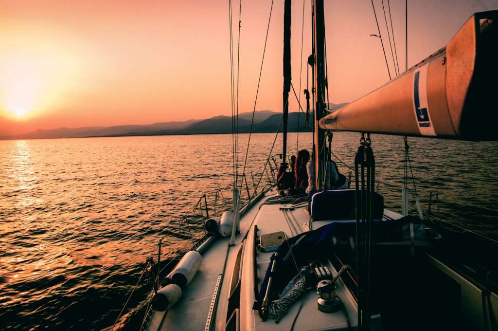 Sunset sailing